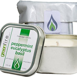 Peppermint Eucalyptus Basil Massage Candle (4 fl oz)