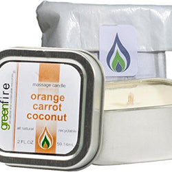 Orange Carrot Coconut Massage Candle, Travel Size (2 fl oz)